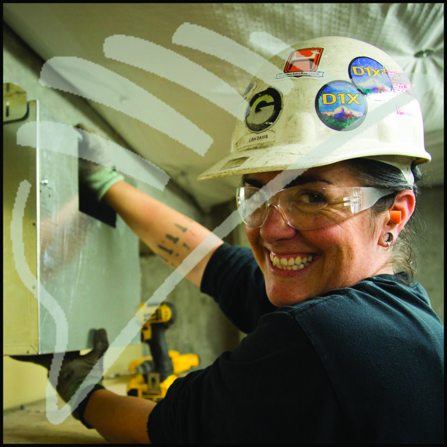 Woman Sheet Metal Worker HVAC